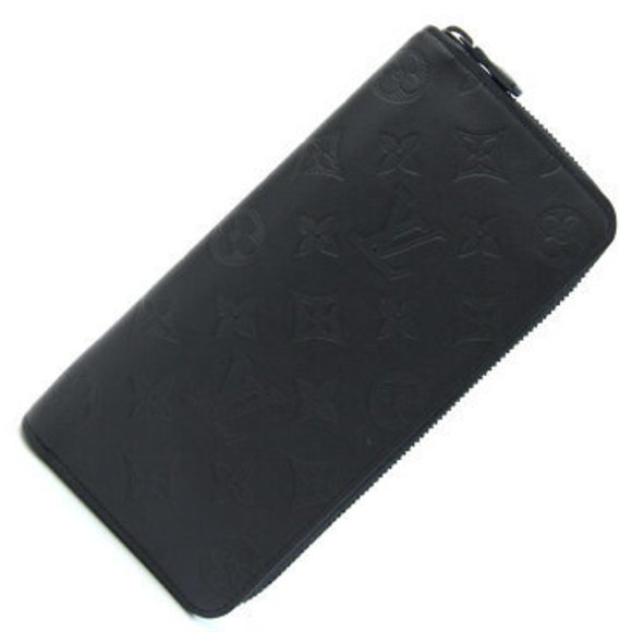 Louis Vuitton Shadow Black Zippy Wallet Vertical Noir Black LV - Picture 1 of 8